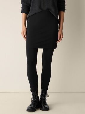 Eileen Fisher Stretch Jersey Knit Skirted Legging XS